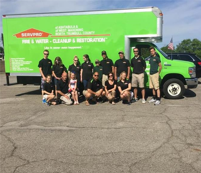 SERVPRO employees pose for a group photo 