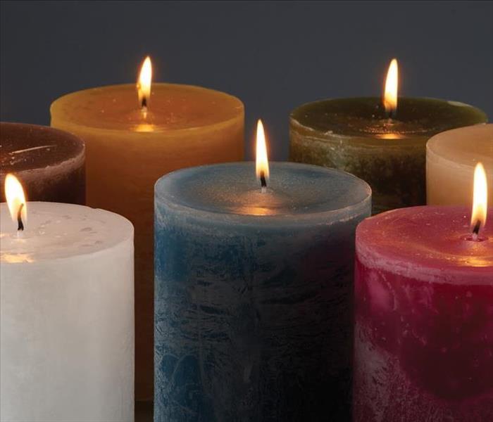 image of a lit candles